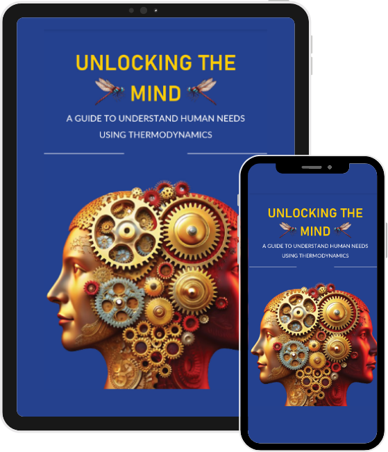 an image of a phone and tablet showing the cover of Unlocking the Mind